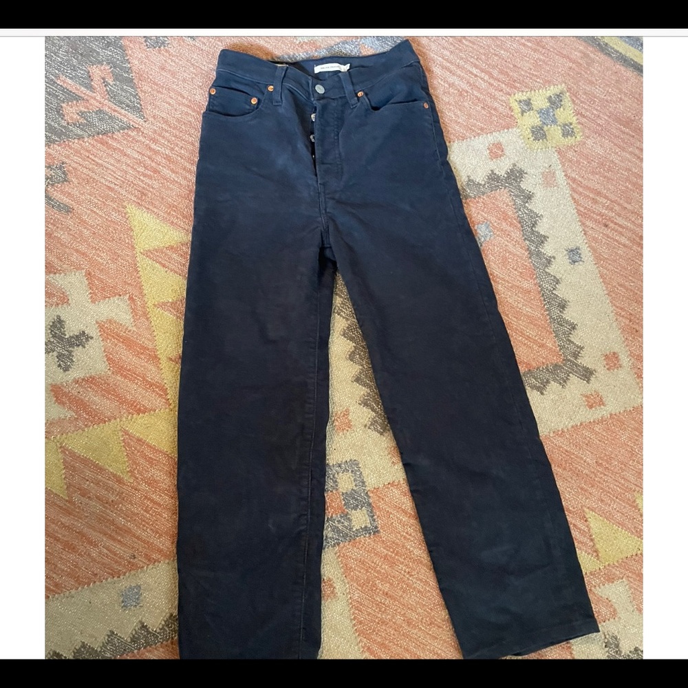 Levi’s ribcage corduroy blue